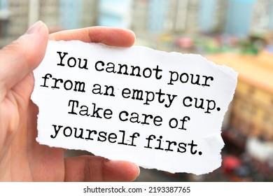 Inspirational Motivational Quote Take Care Yourself Stock Photo Inspirational Motivational Quote Take Care Yourself Stock Photo