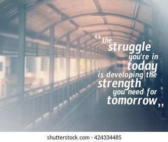 Inspirational quote & motivational background - Shutterstock ID 424334485