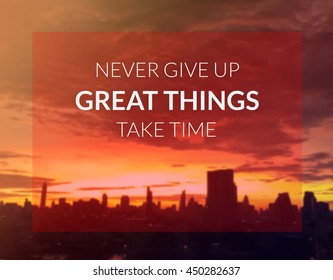 Inspirational Quote On Construction Crane Cities Stock Photo (Edit Now ...