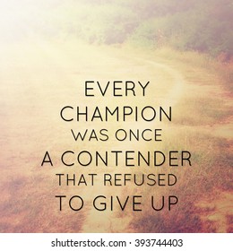 Inspirational Quote On Blurred Background Vintage Stock Photo 296178290 ...