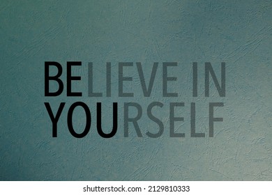 Inspirational Quote On Shade Grey Background Stock Photo 2129810333 ...