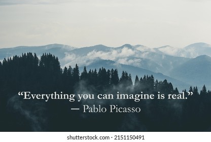 Inspirational Quotes By Pablo Picasso Stock Photo 2151150491 | Shutterstock