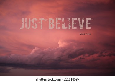 Inspirational Sky Pink Clouds Bible Verse Stock Photo Shutterstock