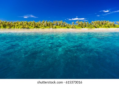 Inspirational Tropical Beach Scene. Tranquility Moody Landscape