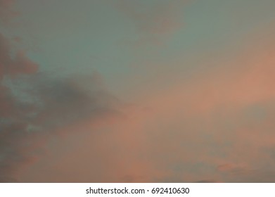 An inspiring sky at the sunset