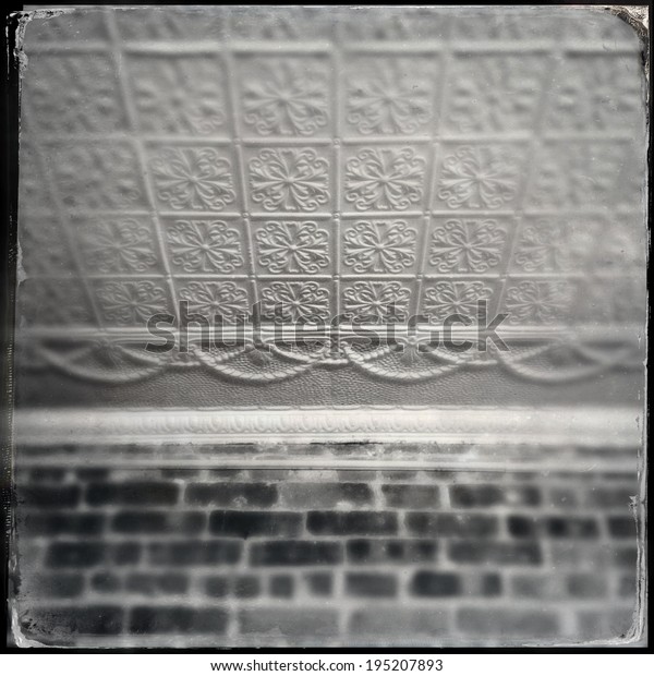 Instagram Style Image Old Tin Ceiling Stock Photo Edit Now