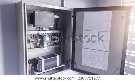 Instalalation of Electrical panel for data smart  logger control and monitoring solar panel in industry consummer. with connection 4G network for online remote control.
