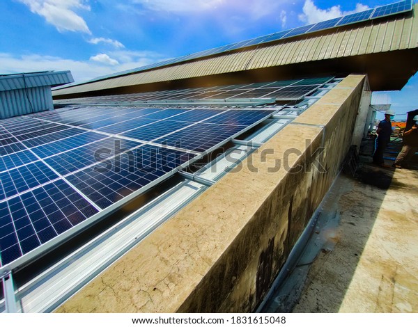 Install solar work on the
roof