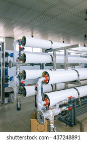 Installation Of Industrial Membrane Devices Water Treatment Based On Reverse Osmosis System