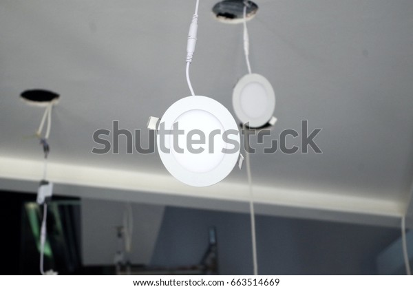 Installation of lighting\
of ceiling\
lighting