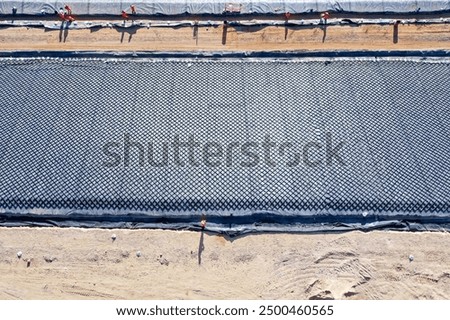 Installation process of geosynthetics in industry and mining