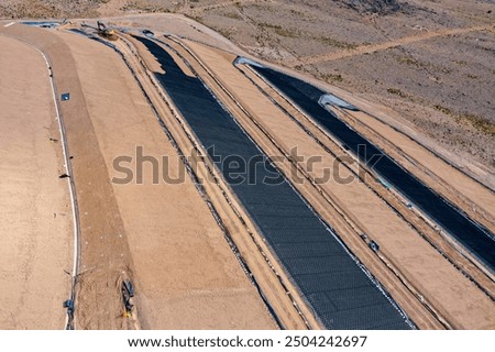 Installation process of geosynthetics in industry and mining
