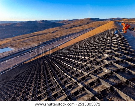 Installation process of geosynthetics in industry and mining
