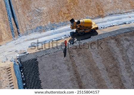 Installation process of geosynthetics in industry and mining