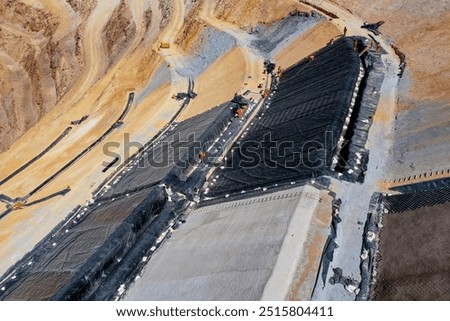 Installation process of geosynthetics in industry and mining