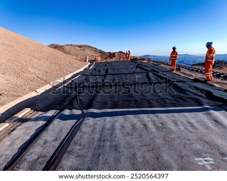 Installation process of geosynthetics in industry and mining