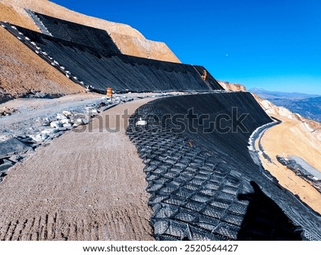 Installation process of geosynthetics in industry and mining
