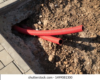 Installation of underground cable entry during construction