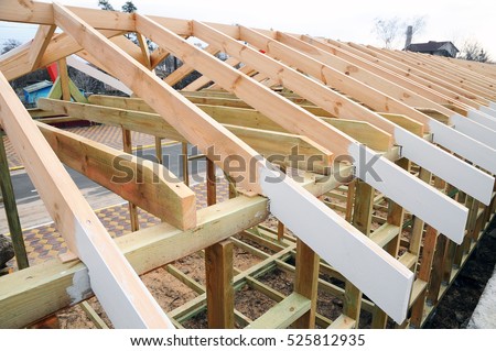 installation of wooden beams at construction the roof truss system of the house - How To Build Roof Trusses installation of wooden beams at construction the roof truss system of the house - How To Build Roof Trusses