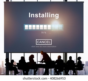 Installing Bar Load Waiting Indicator Concept