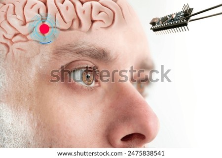 Installing electronic chip into human brain, applied in various fields neurotechnology and medical science, computer control person