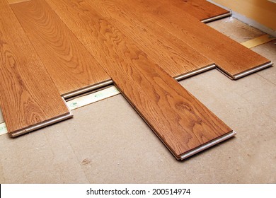 Installing hardwood floor and tools