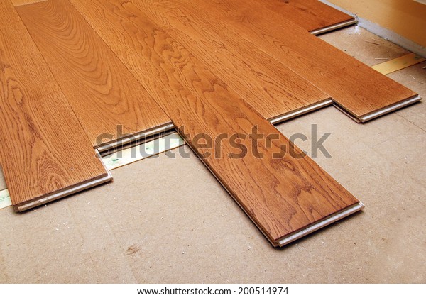 Installing hardwood floor and\
tools