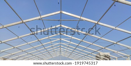 Installing a huge tent size suitable for all parties, festivals, and event