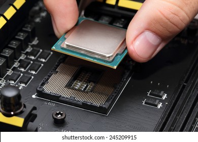 Installing modern central processor unit into motherboard