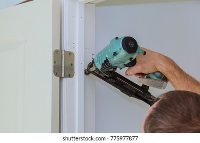 Installing New Interior Door Closeup Carpenter Stock Photo 775977877 ...