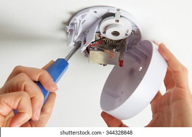 Installing Smoke Detector At Home