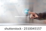 installing update process. Software updates or operating system upgrades to keep your device up to date with enhanced functionality in new versions and improved security.