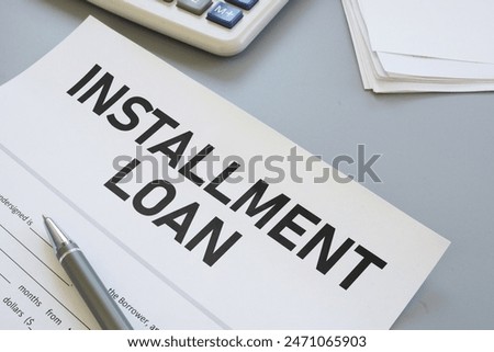 Installment Loan is shown using a text