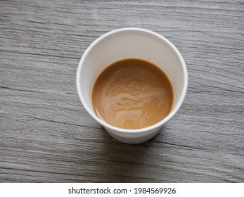 Instant Coffee Mix In A Paper Cup Beverage