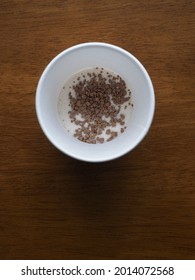 Instant Coffee Mix In A Paper Cup Beverage