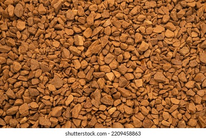 Instant Granulated Coffee Texture, Top View