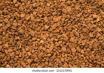 Instant Granulated Coffee Texture, Top View