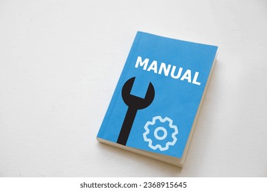Instruction manual book cover; user guide book