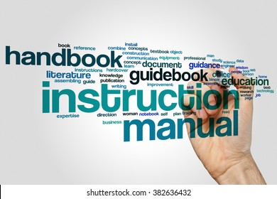 Instruction Manual Word Cloud