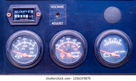 Instrument panel, engine power meter