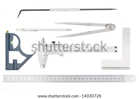 Instruments for measuring, control and marking on white.