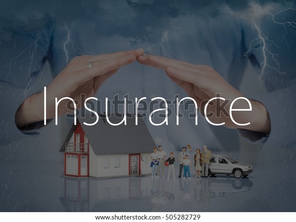 Insurance Home House Live Car Protection Protect\
People Concepts