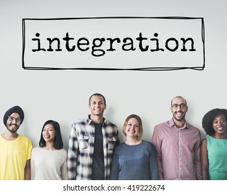 Integration Blend Combine Merge Unite Consolidate Concept - Shutterstock ID 419222674