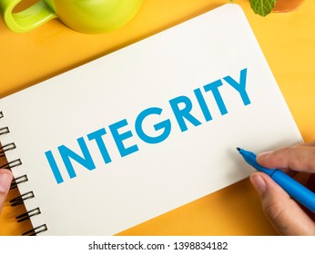 Integrity Business Motivational Inspirational Quotes Words Stock Photo ...