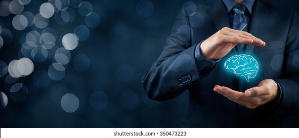 Intellectual property protection law and rights, copyright and patents concept. Protect business ideas, mental health, psychologist and headhunter concepts. Wide banner composition, bokeh background.
 - Powered by Shutterstock