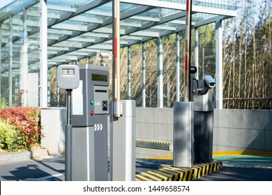 Intelligent toll gate for car parking exit.