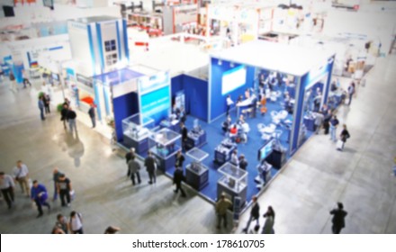 Intentionally Blurred Trade Show Background