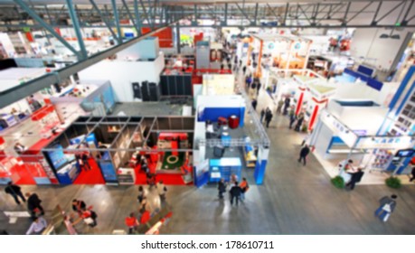 Intentionally Blurred Trade Show Background