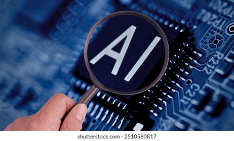 Interact with AI artificial intelligence virtual assistant chatbot in concept of AI artificial intelligence prompt engineering,AI deep learning to use generative AI for work support.