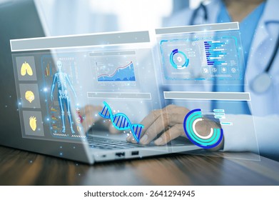 Interactive charts and diagnostics help doctors deliver accurate, data-driven care through cutting-edge medical technology. - Powered by Shutterstock - Get 15% off with code: PIKWIZARD15